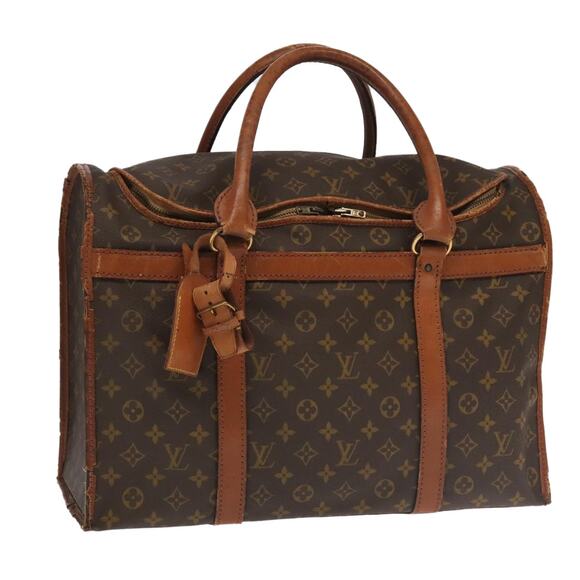 LOUIS VUITTON Monogram Sac Chassour 45 Boston Bag Vintage M41922 - Picture 1 of 16